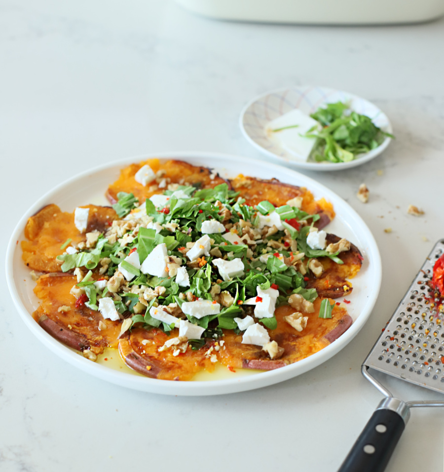 קרפצ'יו בטטה_מנה מושלמת לאירוח_טליה הדר_אשת סטייל_בלוג אוכל ואירוח