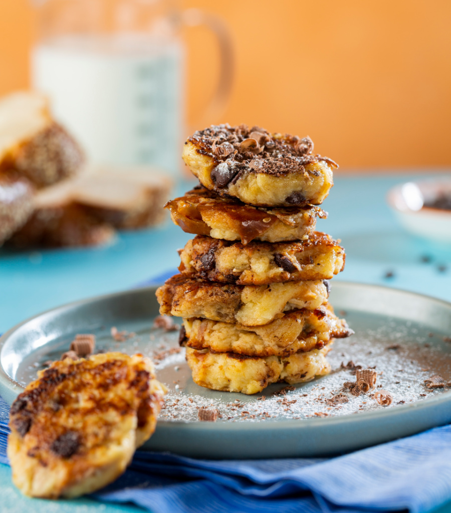 פרנץ' טוסט - פנקייק עם שוקולד צ'יפס